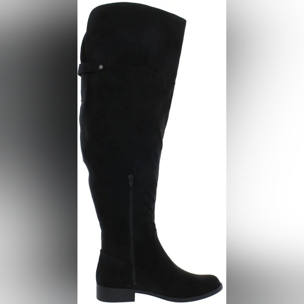 NWT Sun + Stone Allicce Over-The-Knee Boots-5-BLK